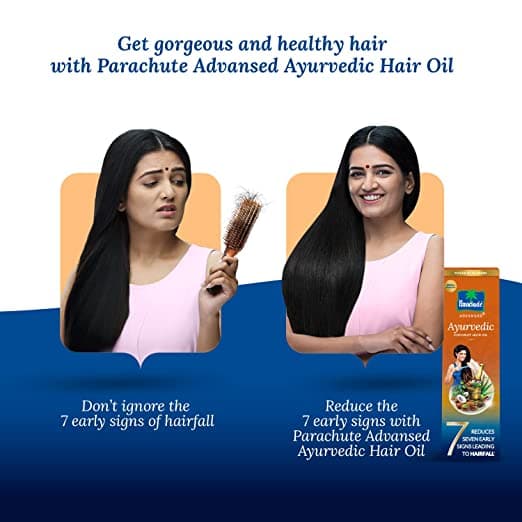 Healthy Hair with Parachute Advansed Ayurvedic Hair Oil