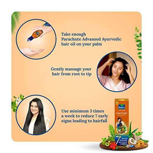 How to Apply Parachute Advansed Ayurvedic Hair Oil