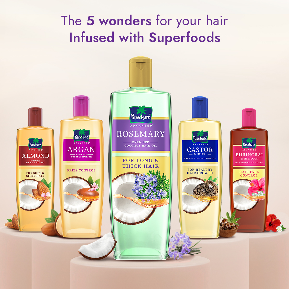 Parachute Advansed Rosemary Coconut Hair Oil for Growth